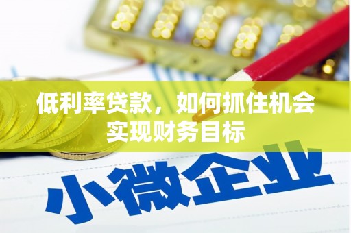 白沙低利率贷款，如何抓住机会实现财务目标