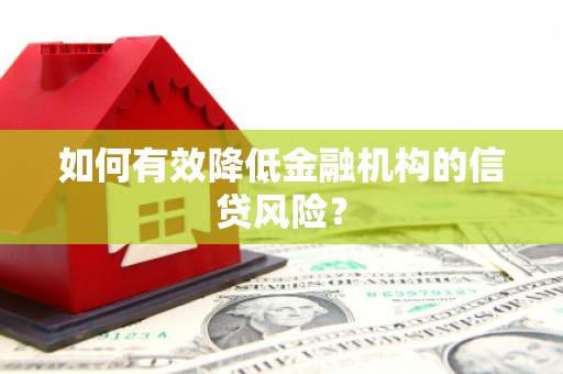 白沙如何有效降低金融机构的信贷风险？