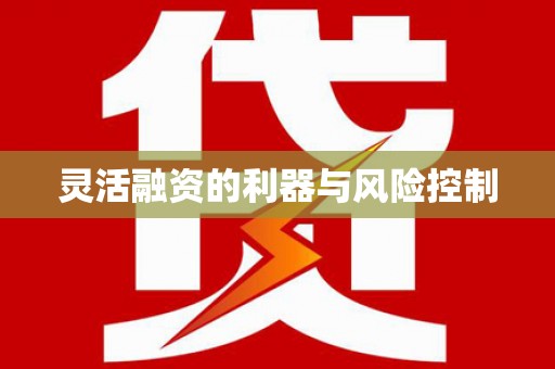 白沙灵活融资的利器与风险控制