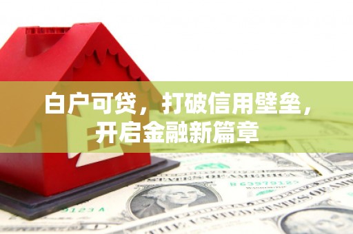 白沙白户可贷，打破信用壁垒，开启金融新篇章