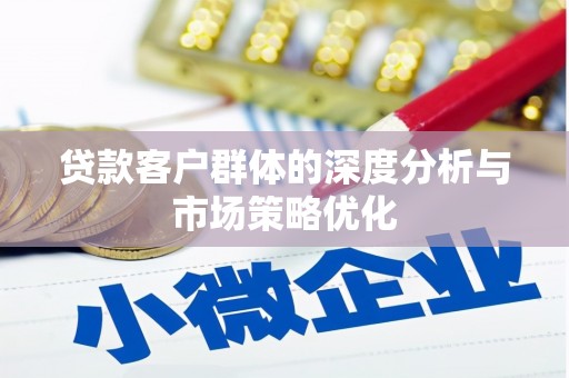 白沙贷款客户群体的深度分析与市场策略优化