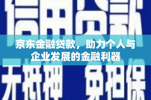 白沙京东金融贷款，助力个人与企业发展的金融利器