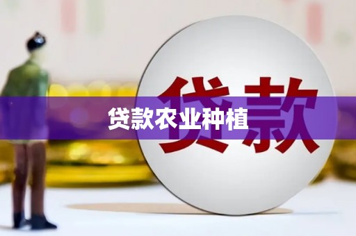 白沙贷款农业种植