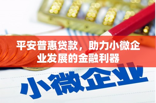 白沙平安普惠贷款，助力小微企业发展的金融利器