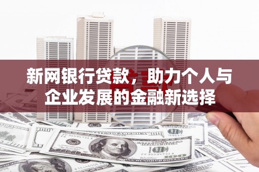白沙新网银行贷款，助力个人与企业发展的金融新选择