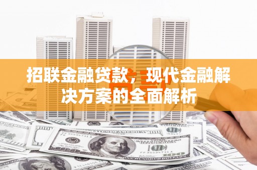 白沙招联金融贷款，现代金融解决方案的全面解析