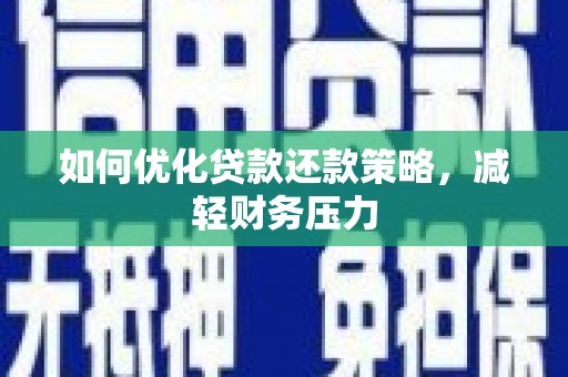 白沙如何优化贷款还款策略，减轻财务压力