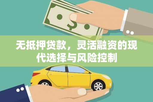 白沙无抵押贷款，灵活融资的现代选择与风险控制