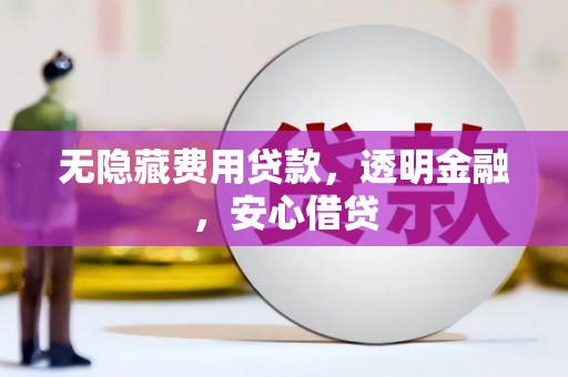 白沙无隐藏费用贷款，透明金融，安心借贷