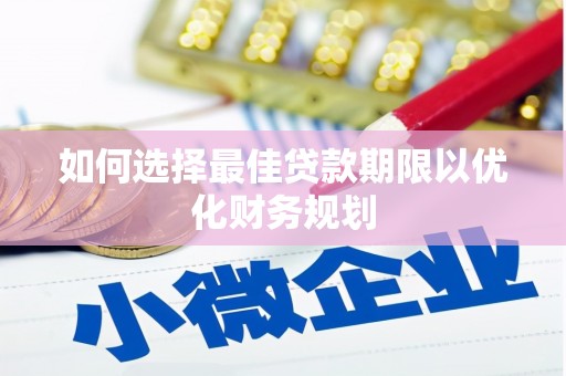 白沙如何选择最佳贷款期限以优化财务规划