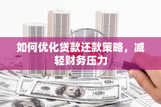 白沙如何优化贷款还款策略，减轻财务压力
