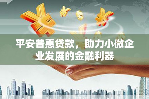 白沙平安普惠贷款，助力小微企业发展的金融利器