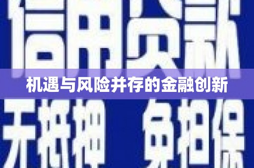 白沙机遇与风险并存的金融创新
